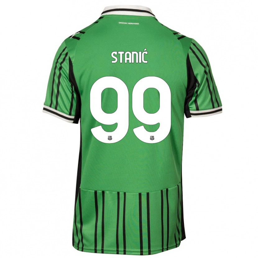 Danxen Kvinder Paulina Stanić #99 Grøn Sort Hjemmebane Spillertrøjer 2025/26 Trøje T-Shirt