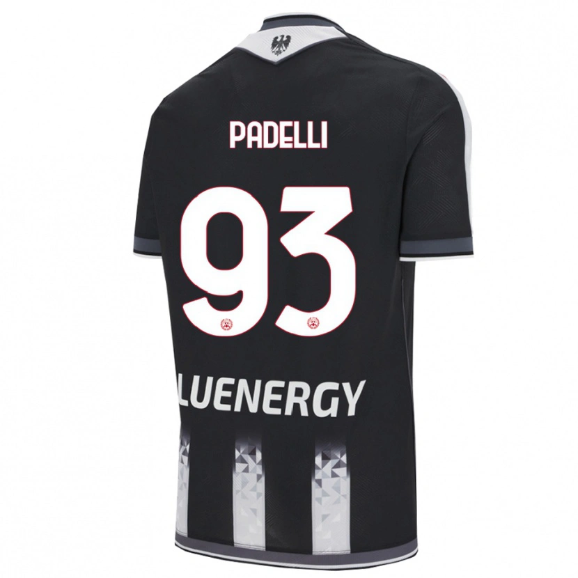 Danxen Kvinder Daniele Padelli #93 Sort Hvid Hjemmebane Spillertrøjer 2025/26 Trøje T-Shirt