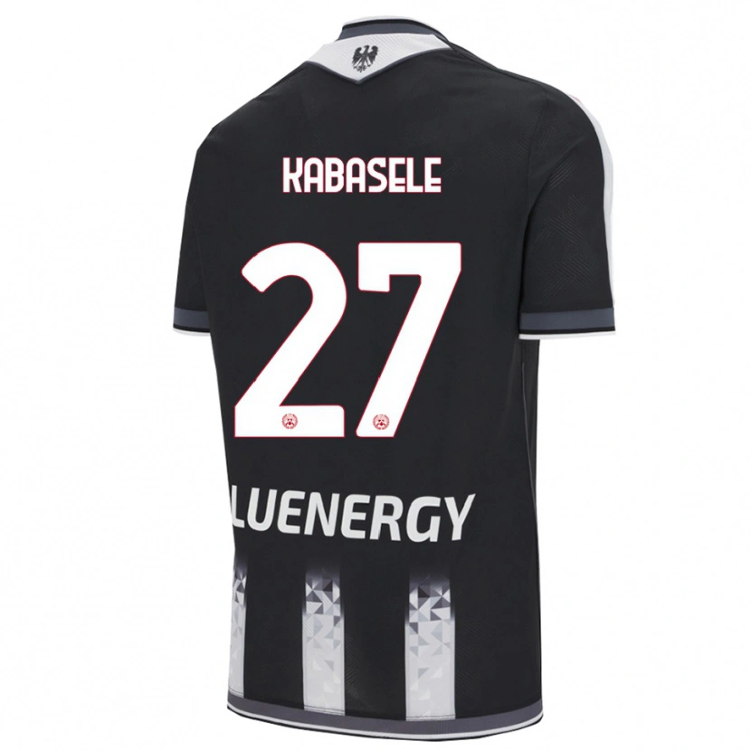 Danxen Kvinder Christian Kabasele #27 Sort Hvid Hjemmebane Spillertrøjer 2025/26 Trøje T-Shirt