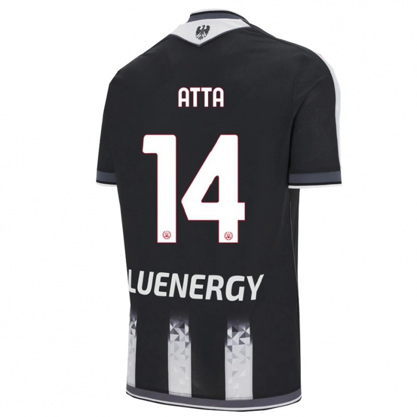 Danxen Kvinder Arthur Atta #14 Sort Hvid Hjemmebane Spillertrøjer 2025/26 Trøje T-Shirt