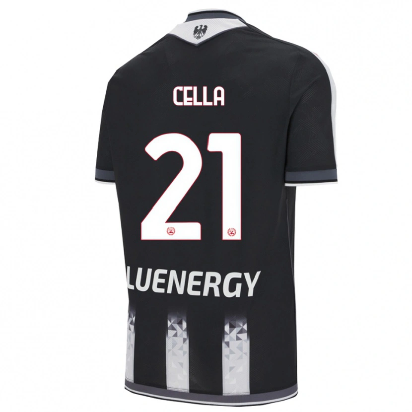 Danxen Kvinder Leonardo Cella #21 Sort Hvid Hjemmebane Spillertrøjer 2025/26 Trøje T-Shirt