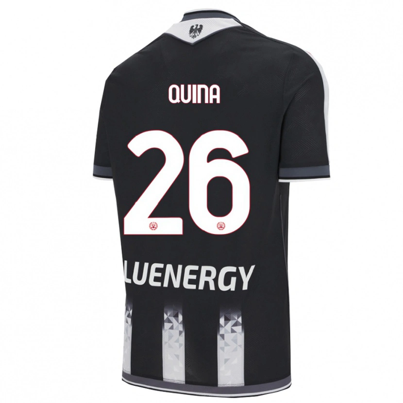Danxen Kvinder Domingos Quina #26 Sort Hvid Hjemmebane Spillertrøjer 2025/26 Trøje T-Shirt