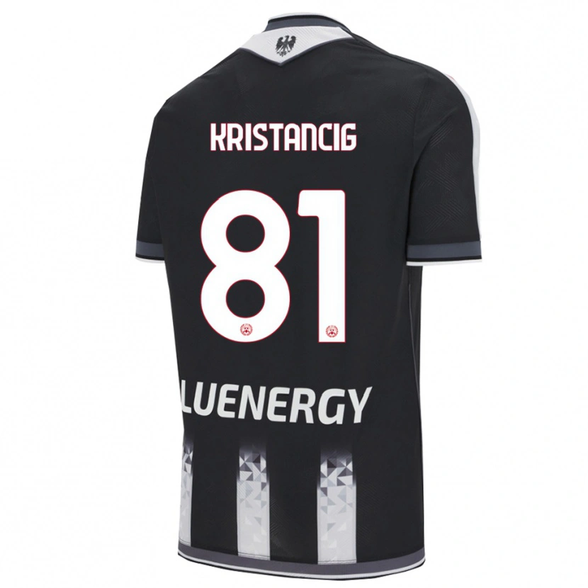 Danxen Kvinder Luca Kristancig #81 Sort Hvid Hjemmebane Spillertrøjer 2025/26 Trøje T-Shirt
