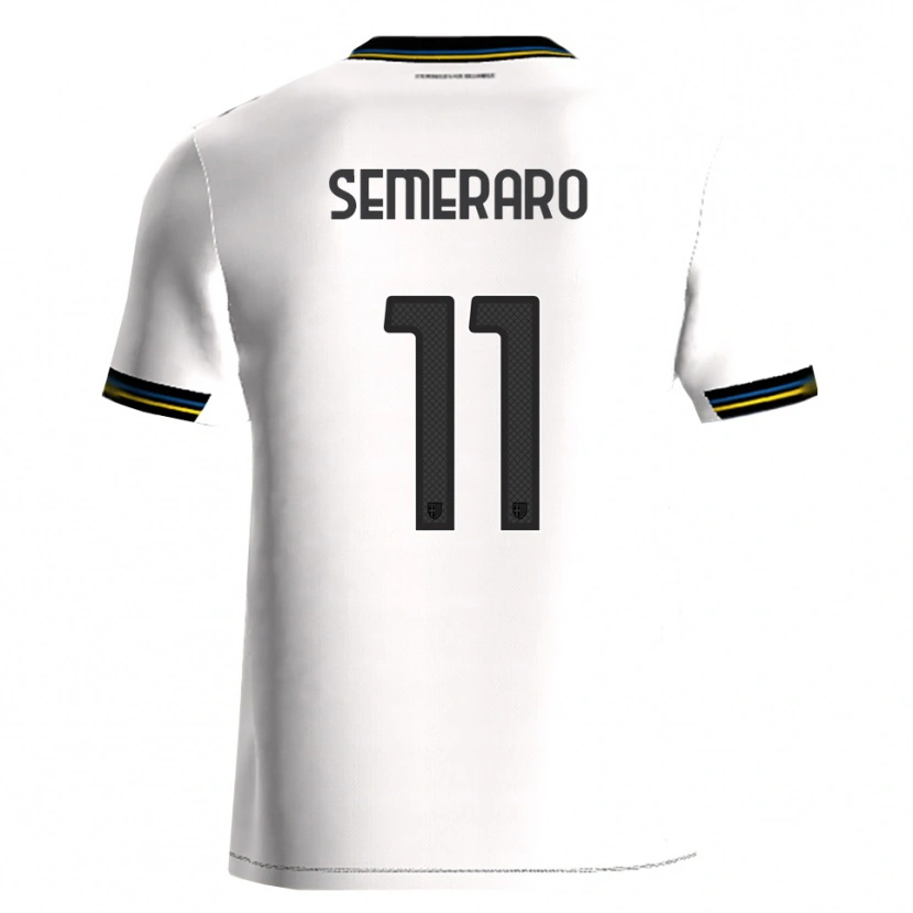 Danxen Kvinder Riccardo Semeraro #11 Hvid Sort Hjemmebane Spillertrøjer 2025/26 Trøje T-Shirt