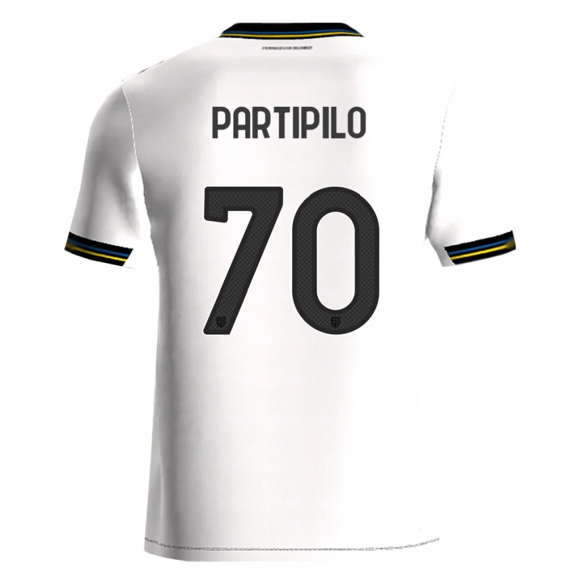 Danxen Kvinder Anthony Partipilo #70 Hvid Sort Hjemmebane Spillertrøjer 2025/26 Trøje T-Shirt