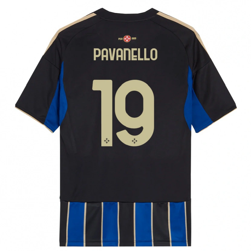 Danxen Kvinder Andrea Pavanello #19 Sort Blå Hjemmebane Spillertrøjer 2025/26 Trøje T-Shirt