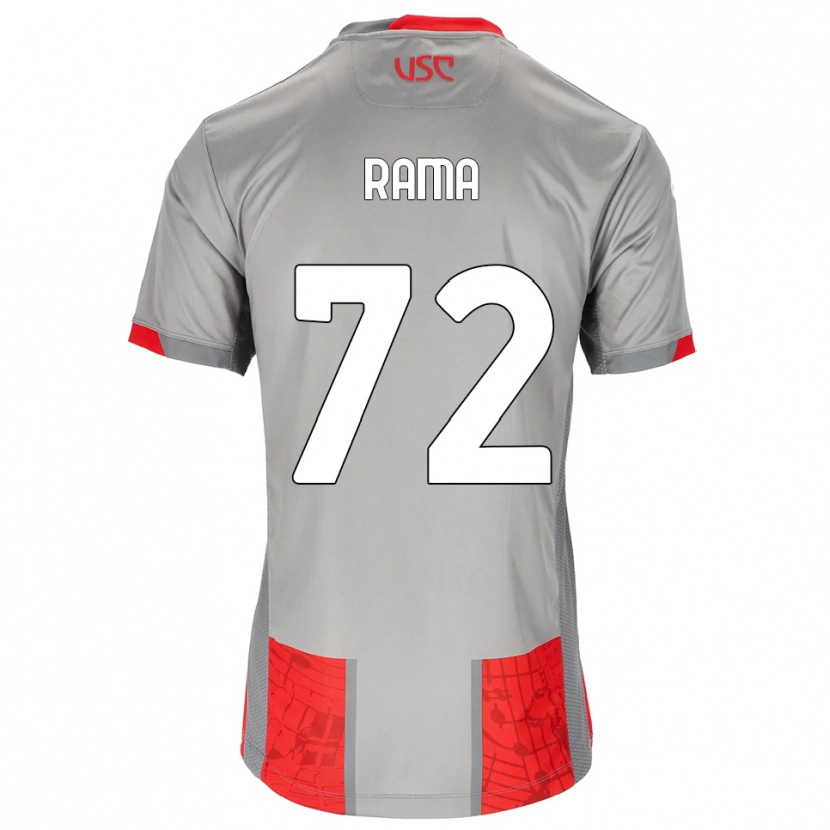 Danxen Kvinder Alex Rama #72 Rød Grå Hjemmebane Spillertrøjer 2025/26 Trøje T-Shirt