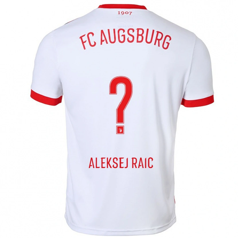 Danxen Kvinder Neven Aleksej Raic #0 Hvid Rød Hjemmebane Spillertrøjer 2025/26 Trøje T-Shirt