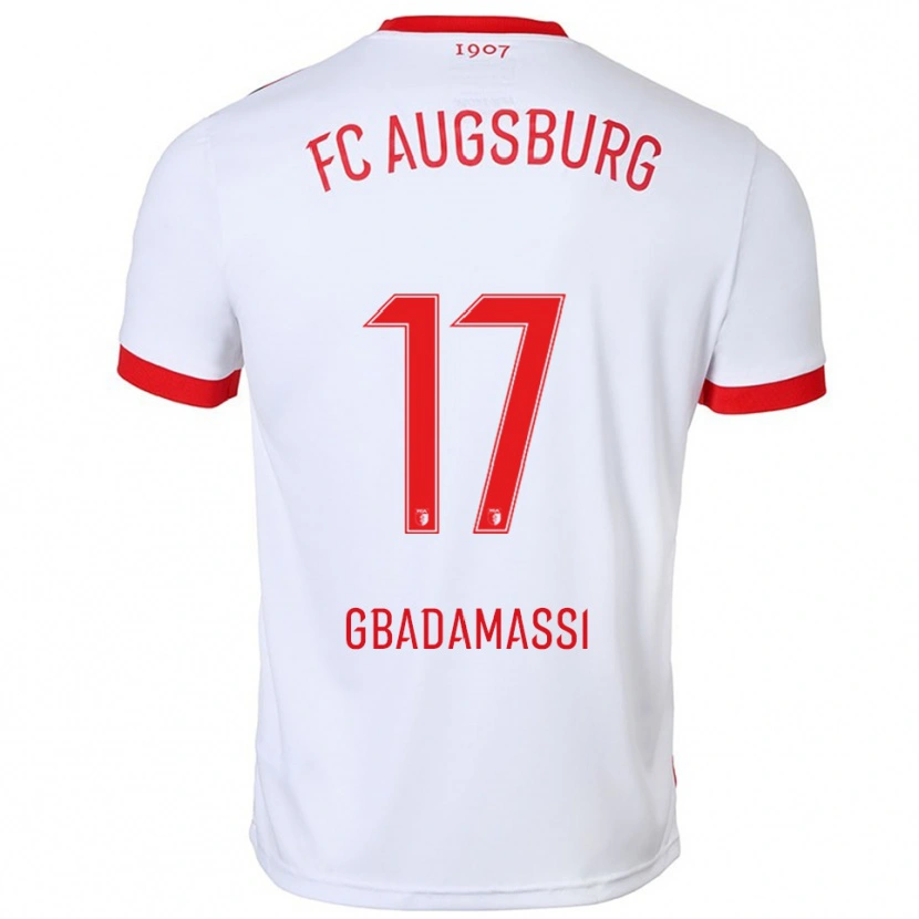 Danxen Kvinder Rayane Gbadamassi #17 Hvid Rød Hjemmebane Spillertrøjer 2025/26 Trøje T-Shirt