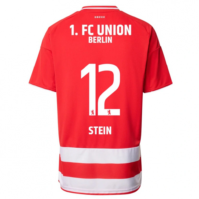 Danxen Kvinder Yannic Stein #12 Rød Hvid Hjemmebane Spillertrøjer 2025/26 Trøje T-Shirt