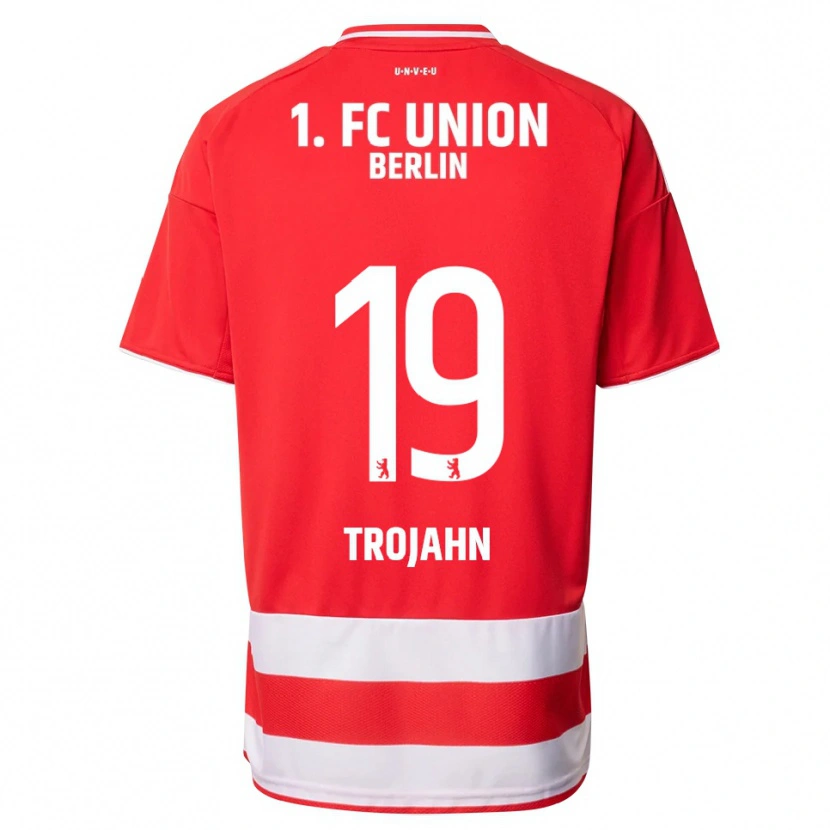 Danxen Kvinder Sophie Trojahn #19 Rød Hvid Hjemmebane Spillertrøjer 2025/26 Trøje T-Shirt