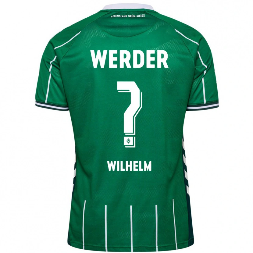 Danxen Kvinder Gabriel Wilhelm #0 Grøn Hvid Hjemmebane Spillertrøjer 2025/26 Trøje T-Shirt