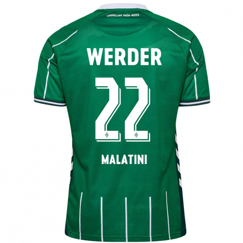 Danxen Kvinder Julián Malatini #22 Grøn Hvid Hjemmebane Spillertrøjer 2025/26 Trøje T-Shirt