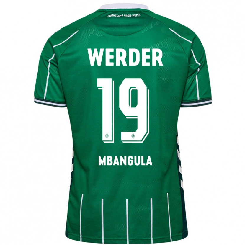 Danxen Kvinder Samuel Mbangula #19 Grøn Hvid Hjemmebane Spillertrøjer 2025/26 Trøje T-Shirt