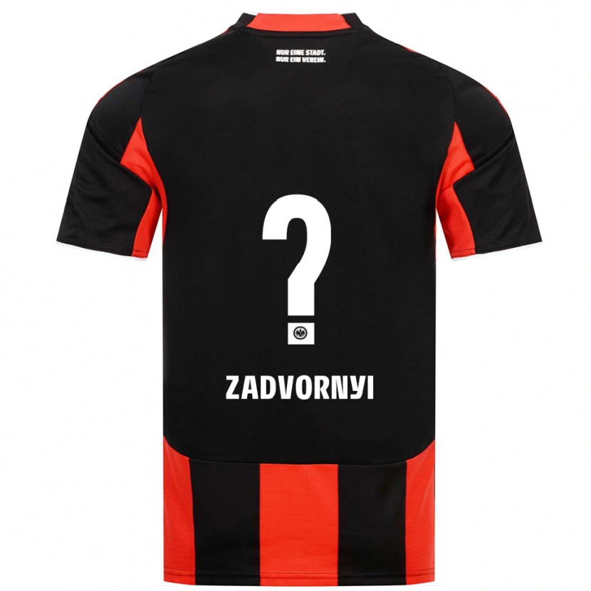 Danxen Kvinder Igor Zadvornyi #0 Sort Rød Hjemmebane Spillertrøjer 2025/26 Trøje T-Shirt