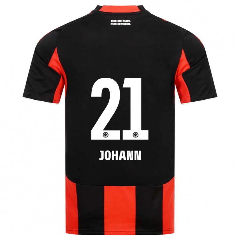 Danxen Kvinder Hannah Johann #21 Sort Rød Hjemmebane Spillertrøjer 2025/26 Trøje T-Shirt