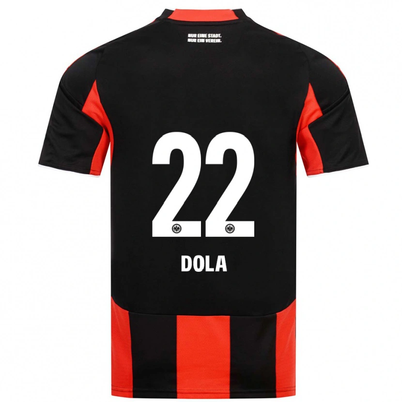 Danxen Kvinder Igor Dola #22 Sort Rød Hjemmebane Spillertrøjer 2025/26 Trøje T-Shirt