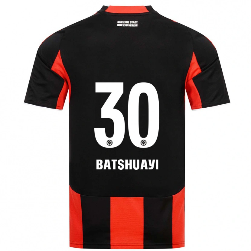Danxen Kvinder Michy Batshuayi #30 Sort Rød Hjemmebane Spillertrøjer 2025/26 Trøje T-Shirt