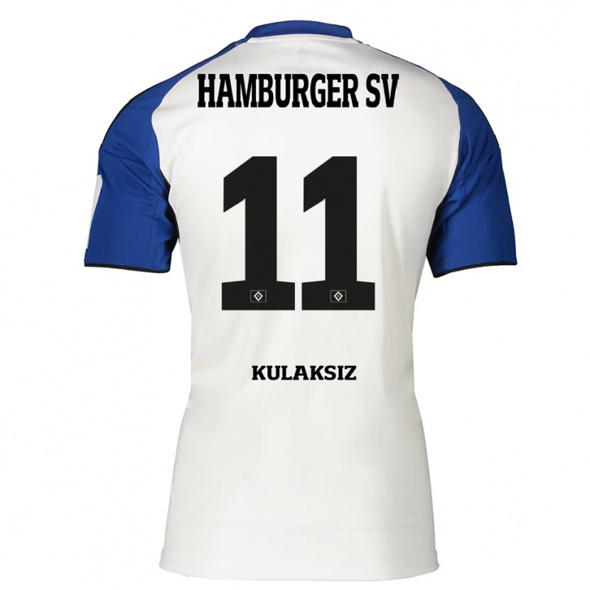 Danxen Kvinder Onurhan Kulaksız #11 Hvid Blå Hjemmebane Spillertrøjer 2025/26 Trøje T-Shirt