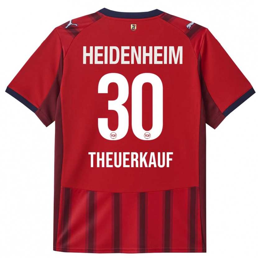 Danxen Kvinder Norman Theuerkauf #30 Rød Navy Hjemmebane Spillertrøjer 2025/26 Trøje T-Shirt