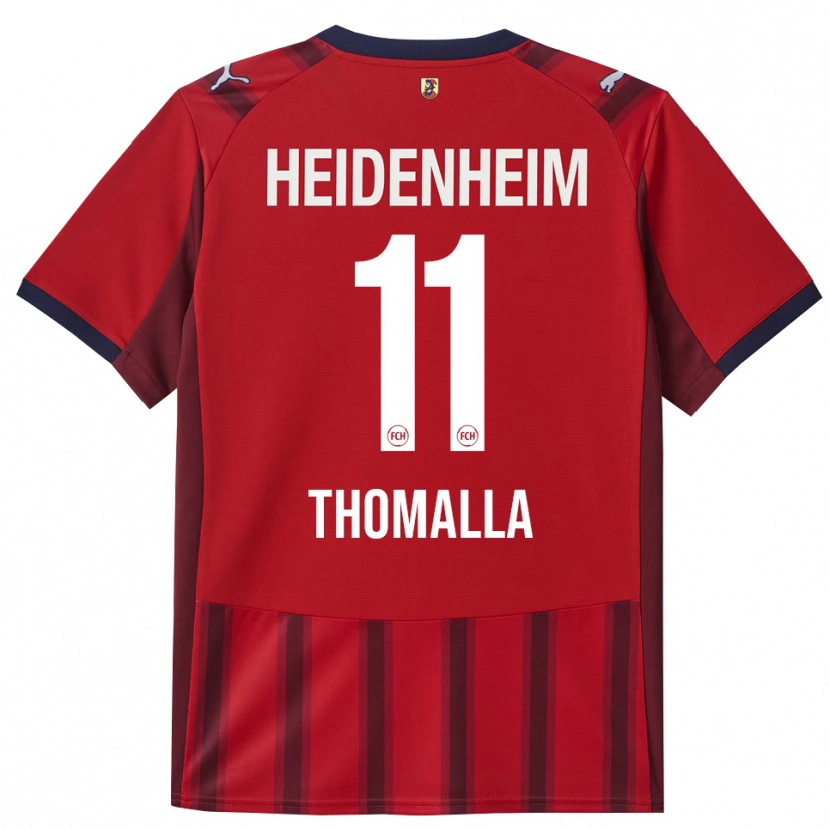 Danxen Kvinder Denis Thomalla #11 Rød Navy Hjemmebane Spillertrøjer 2025/26 Trøje T-Shirt