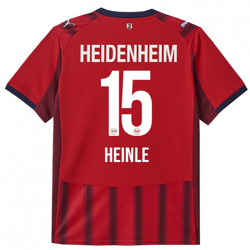 Danxen Kvinder Paul Heinle #15 Rød Navy Hjemmebane Spillertrøjer 2025/26 Trøje T-Shirt