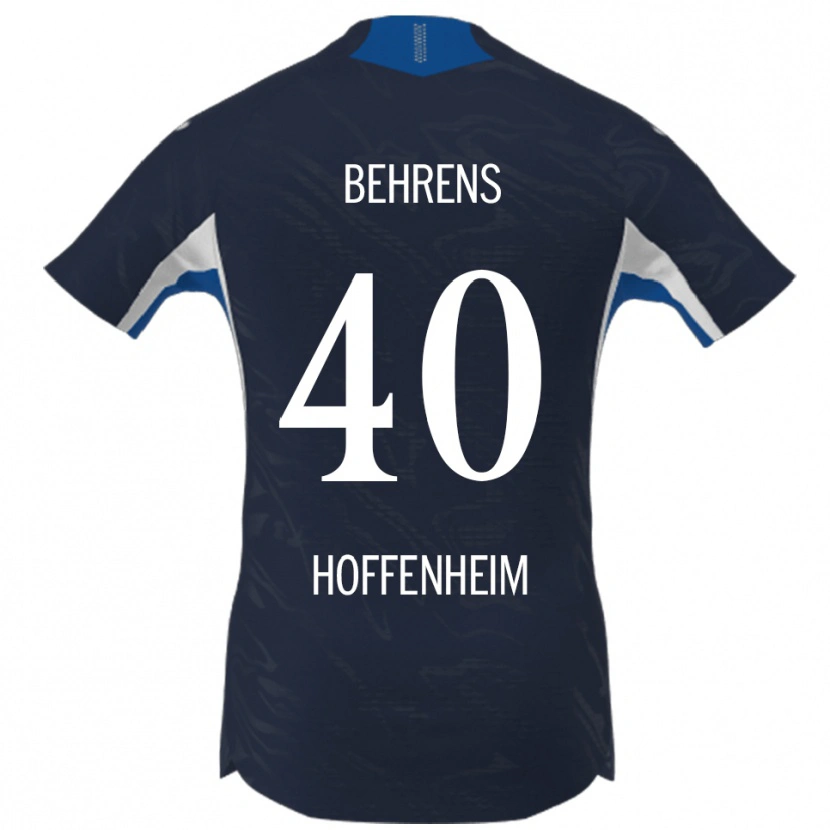 Danxen Kvinder Hennes Behrens #40 Navy Hvid Hjemmebane Spillertrøjer 2025/26 Trøje T-Shirt