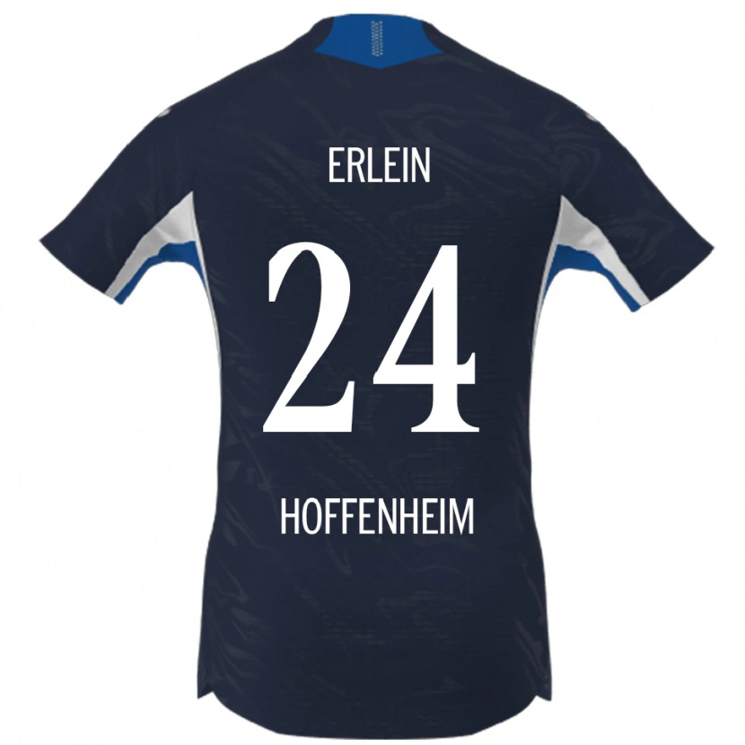 Danxen Kvinder Luca Erlein #24 Navy Hvid Hjemmebane Spillertrøjer 2025/26 Trøje T-Shirt