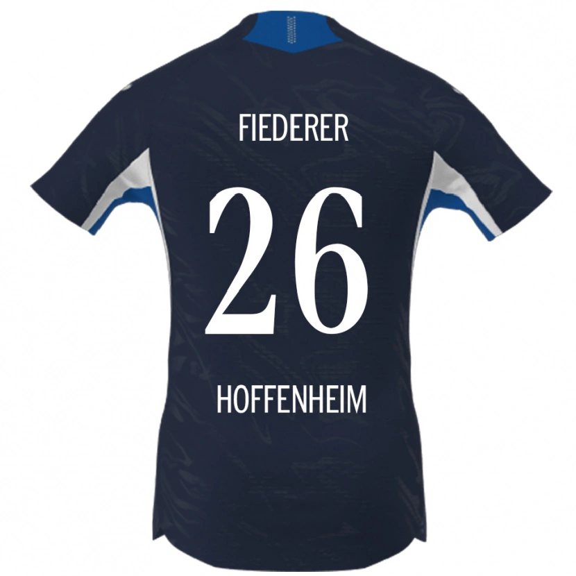 Danxen Kvinder Tom Fiederer #26 Navy Hvid Hjemmebane Spillertrøjer 2025/26 Trøje T-Shirt