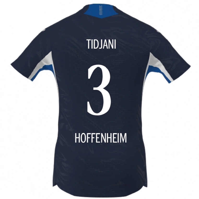 Danxen Kvinder Nouh Tidjani #3 Navy Hvid Hjemmebane Spillertrøjer 2025/26 Trøje T-Shirt