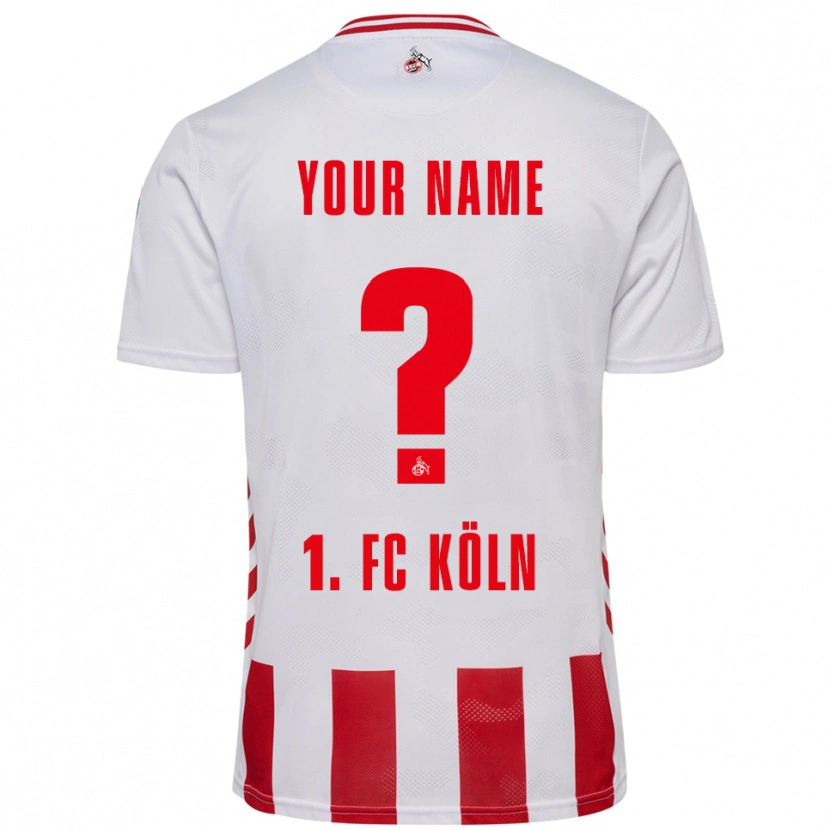 Danxen Kvinder Dit Navn #0 Hvid Rød Hjemmebane Spillertrøjer 2025/26 Trøje T-Shirt