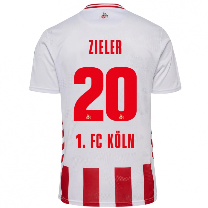 Danxen Kvinder Ron-Robert Zieler #20 Hvid Rød Hjemmebane Spillertrøjer 2025/26 Trøje T-Shirt