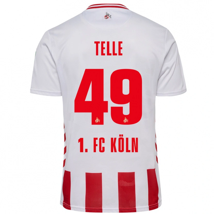 Danxen Kvinder Neo Telle #49 Hvid Rød Hjemmebane Spillertrøjer 2025/26 Trøje T-Shirt