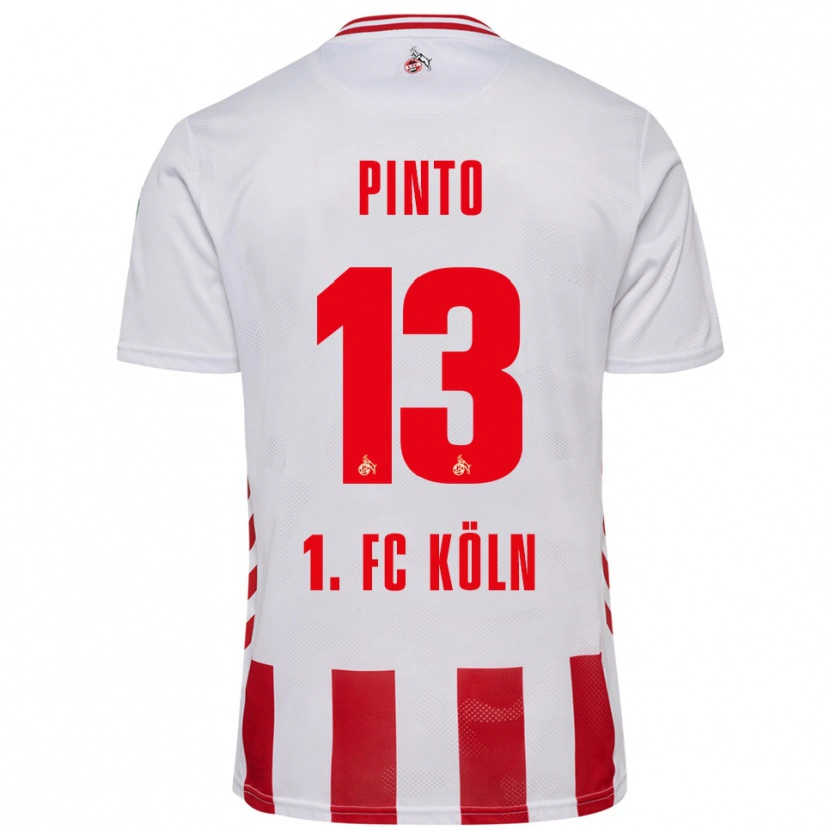 Danxen Kvinder João Pinto #13 Hvid Rød Hjemmebane Spillertrøjer 2025/26 Trøje T-Shirt