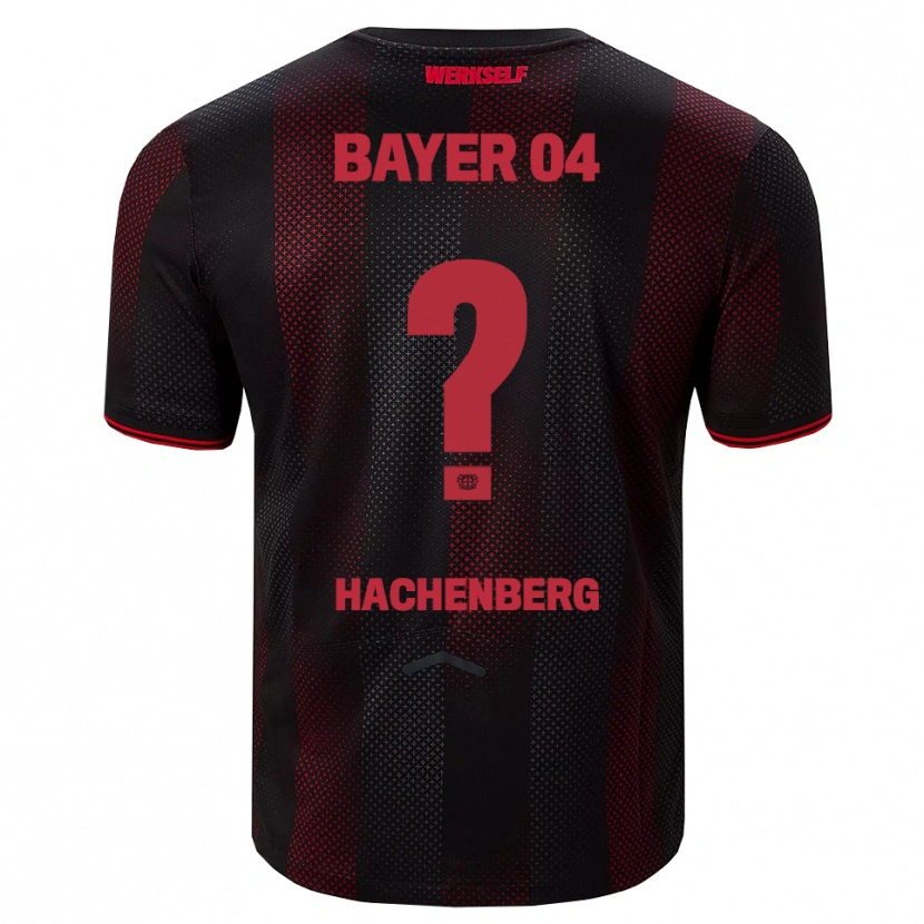 Danxen Kvinder Merlin Hachenberg #0 Sort Rød Hjemmebane Spillertrøjer 2025/26 Trøje T-Shirt