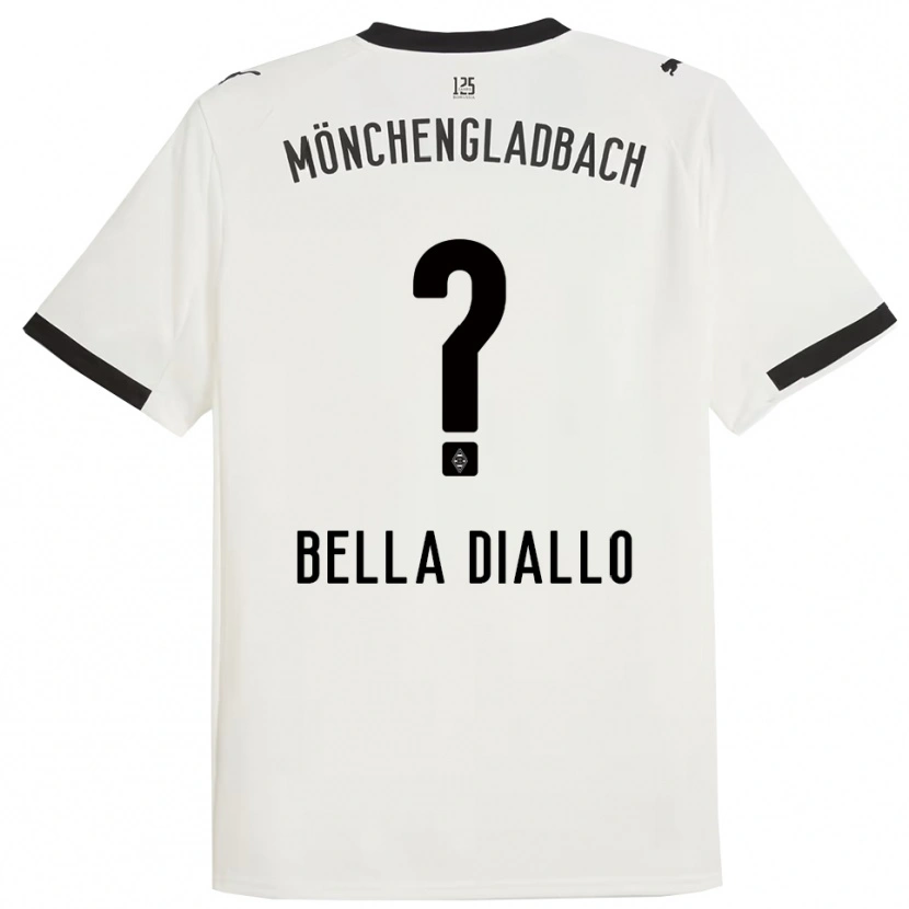 Danxen Kvinder Oumar Bella Diallo #0 Hvid Sort Hjemmebane Spillertrøjer 2025/26 Trøje T-Shirt