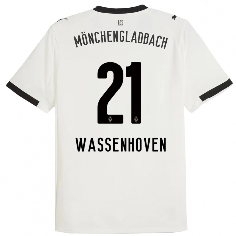 Danxen Kvinder Michelle Wassenhoven #21 Hvid Sort Hjemmebane Spillertrøjer 2025/26 Trøje T-Shirt