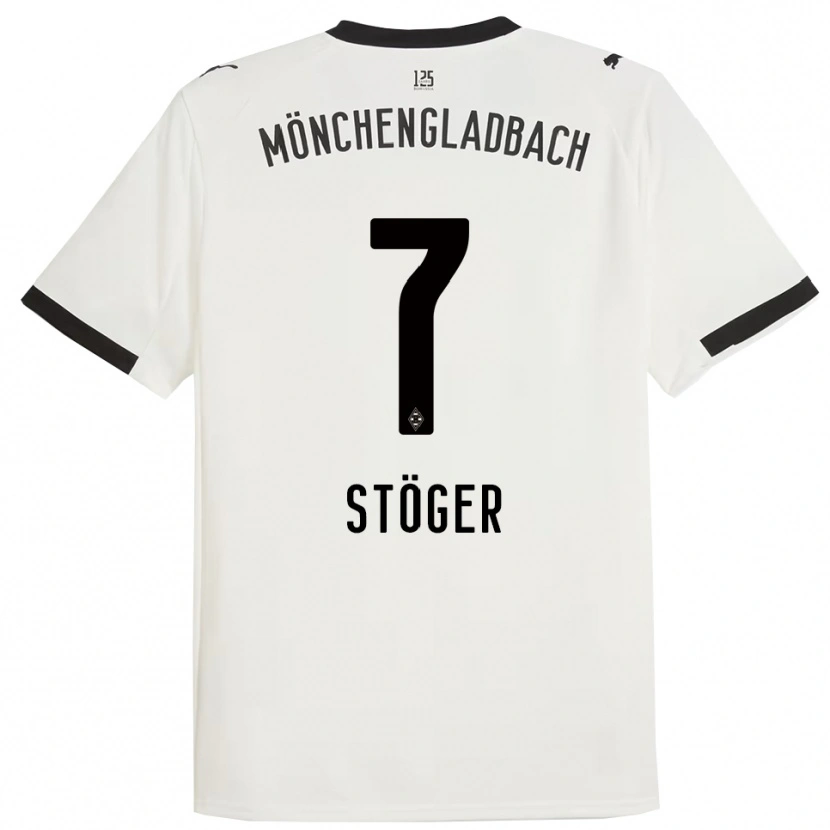 Danxen Kvinder Kevin Stöger #7 Hvid Sort Hjemmebane Spillertrøjer 2025/26 Trøje T-Shirt