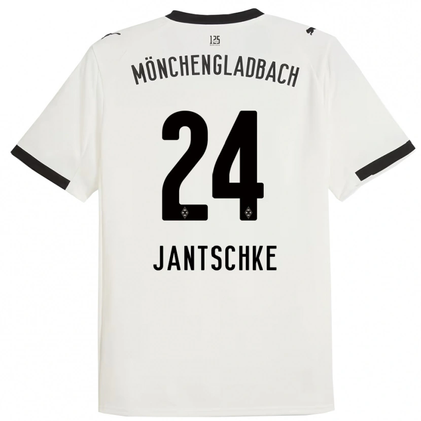 Danxen Kvinder Tony Jantschke #24 Hvid Sort Hjemmebane Spillertrøjer 2025/26 Trøje T-Shirt