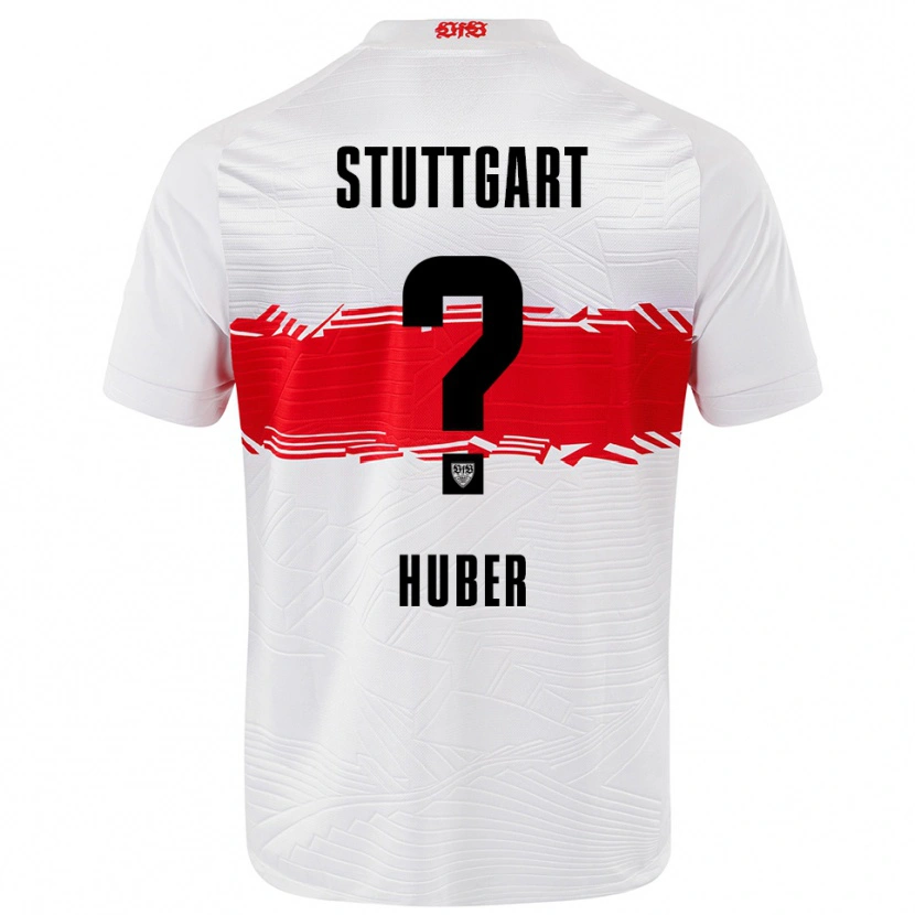 Danxen Kvinder Vincent Huber #0 Hvid Rød Hjemmebane Spillertrøjer 2025/26 Trøje T-Shirt