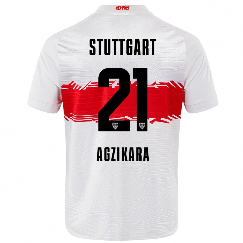Danxen Kvinder Emirhan Ağzıkara #21 Hvid Rød Hjemmebane Spillertrøjer 2025/26 Trøje T-Shirt