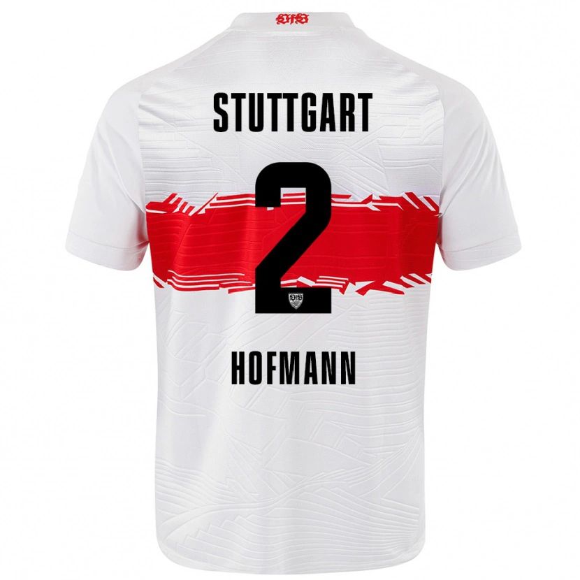 Danxen Kvinder Linette Hofmann #2 Hvid Rød Hjemmebane Spillertrøjer 2025/26 Trøje T-Shirt