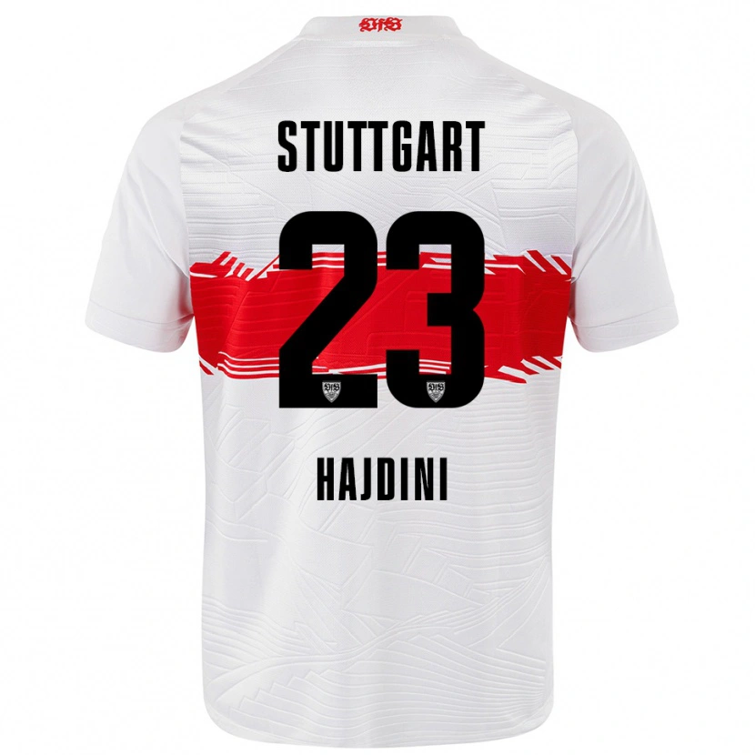 Danxen Kvinder Deli Hajdini #23 Hvid Rød Hjemmebane Spillertrøjer 2025/26 Trøje T-Shirt