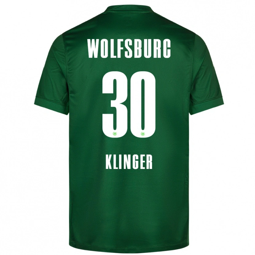 Danxen Kvinder Niklas Klinger #30 Grøn Hvid Hjemmebane Spillertrøjer 2025/26 Trøje T-Shirt
