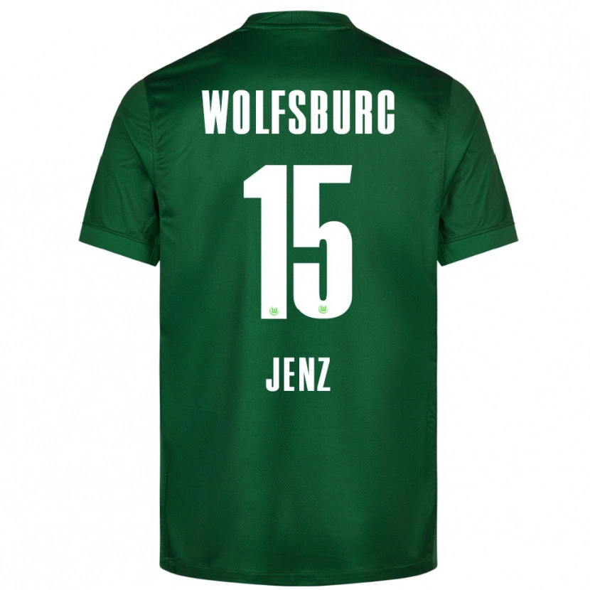 Danxen Kvinder Moritz Jenz #15 Grøn Hvid Hjemmebane Spillertrøjer 2025/26 Trøje T-Shirt