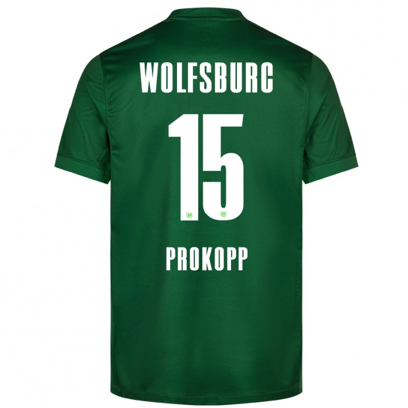 Danxen Kvinder Oskar Prokopp #15 Grøn Hvid Hjemmebane Spillertrøjer 2025/26 Trøje T-Shirt