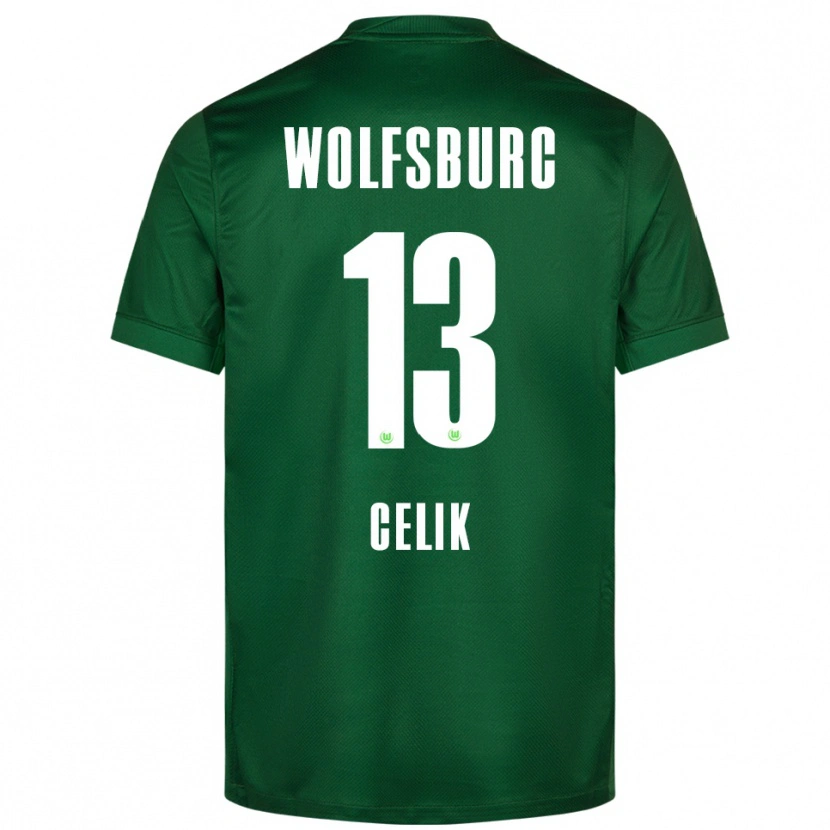 Danxen Kvinder Dennis Celik #13 Grøn Hvid Hjemmebane Spillertrøjer 2025/26 Trøje T-Shirt