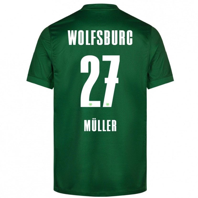 Danxen Kvinder Fabio Müller #27 Grøn Hvid Hjemmebane Spillertrøjer 2025/26 Trøje T-Shirt