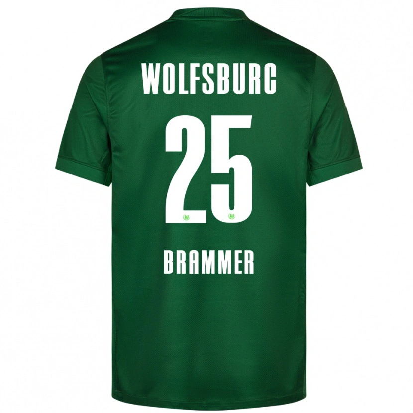 Danxen Kvinder Ole Brammer #25 Grøn Hvid Hjemmebane Spillertrøjer 2025/26 Trøje T-Shirt