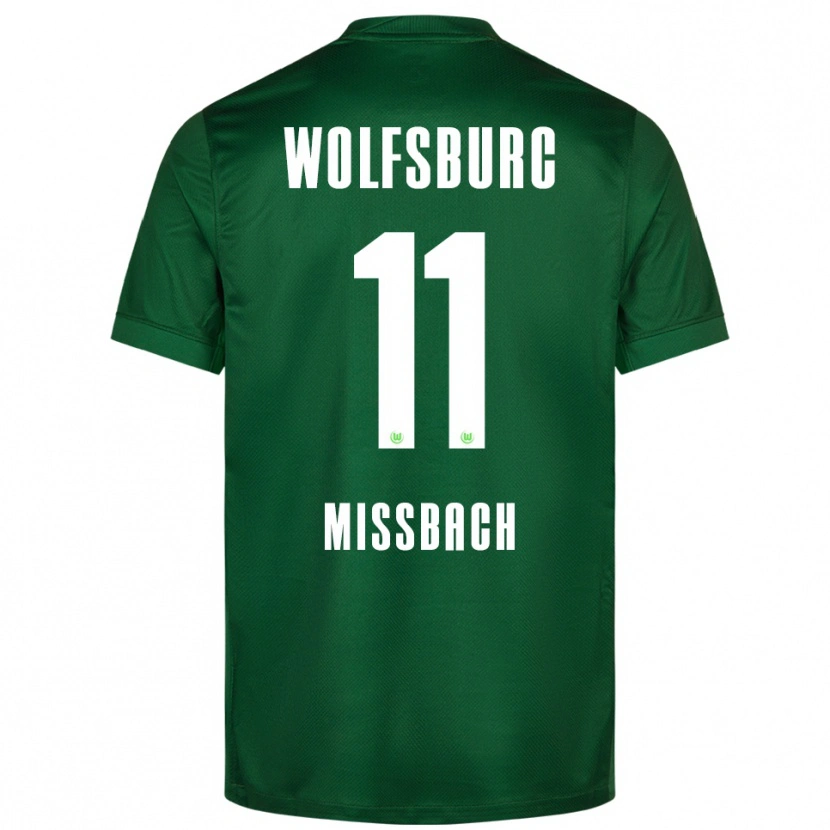 Danxen Kvinder Jupp Mißbach #11 Grøn Hvid Hjemmebane Spillertrøjer 2025/26 Trøje T-Shirt